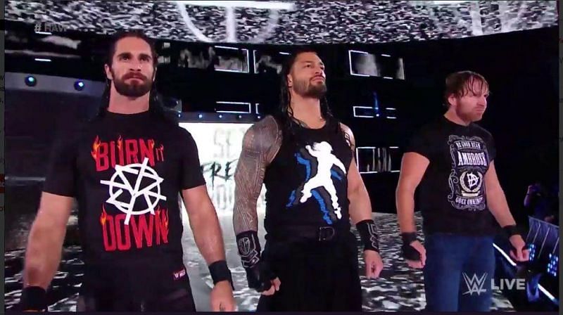 The Shield team together for the first time at Fastlane