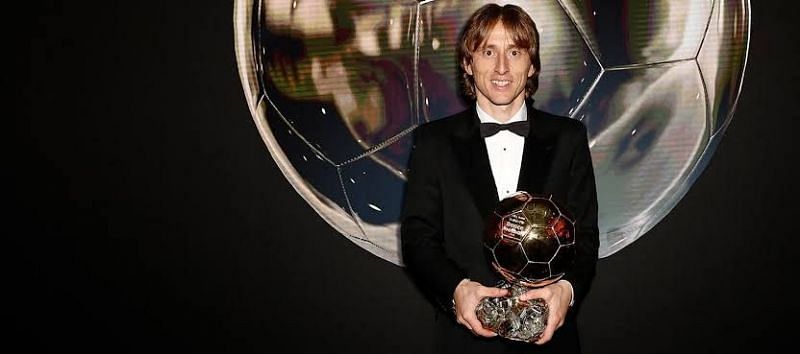 Luka Modric with Ballon d&#039;Or.