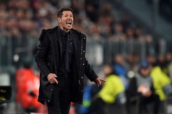 Simeone was given a monetary fine for making a similar gesture in the first leg