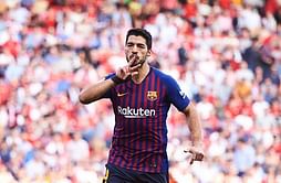 Barcelona star Luis Suarez responds to Real Madrid's Champions League elimination at the hands of Ajax