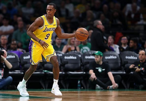Rajon Rondo signed a one-year contract with the Los Angeles Lakers last summer