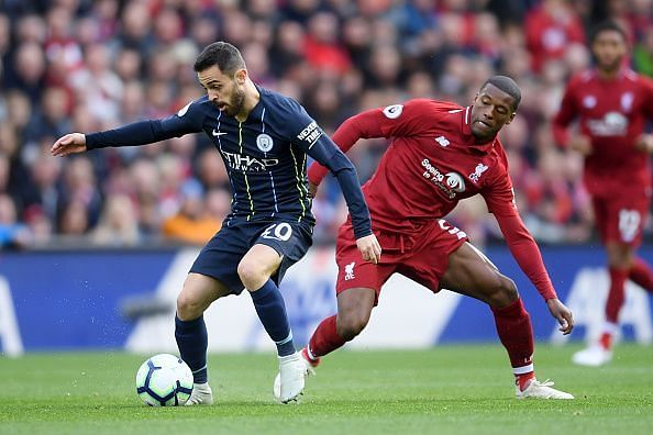 Move over Salah and Aguero, Bernardo Silva (left) and Gini Wijnaldum (right) have been the most important players for City and Liverpool this season.