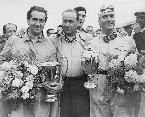 Alberto Ascari (left) and Nino Farina (right) are both Italian F1 champions.