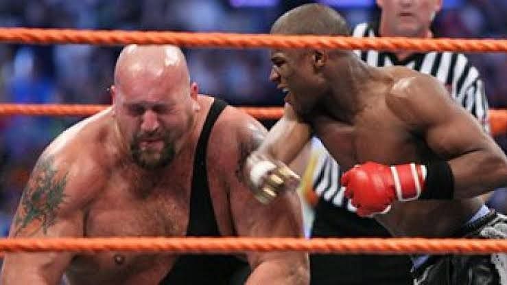 Mayweather trying to knock Big Show down!