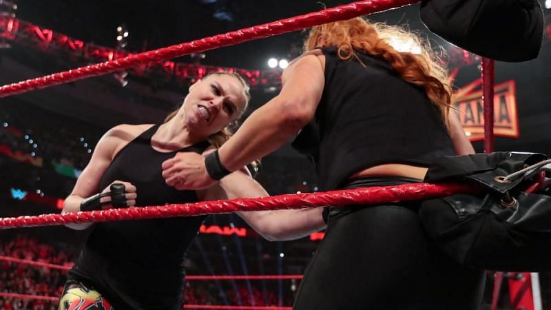 Ronda Rousey became a full-fledged heel towards the end of the episode