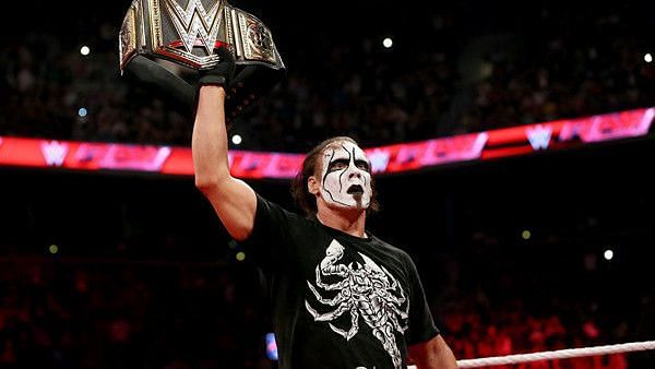 Sting did not win any title in the WWE during his brief run