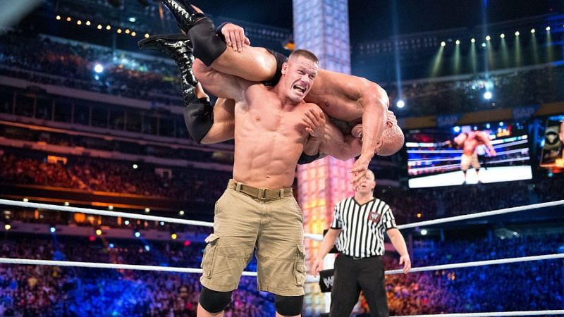 The Rock and John Cena headlined WrestleMania for the second year in a row.