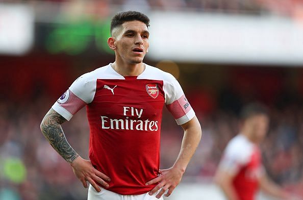 Lucas Torreira misses out after being given the marching orders in his last match