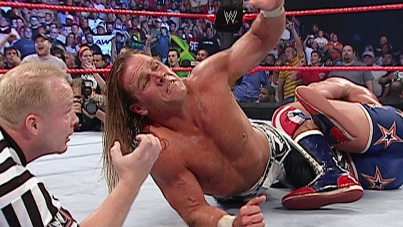 Kurt Angle making HBK tap was a memorable end to a classic match.