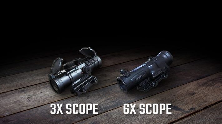 3x and 6x Scopes added in the update