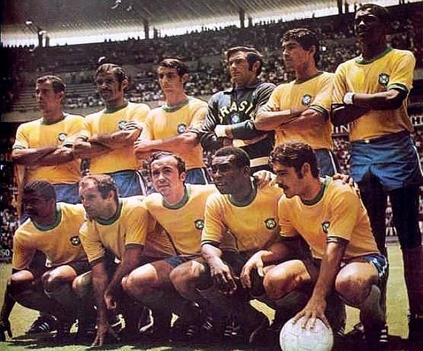 The Brazilian team in the 1970 World Cup