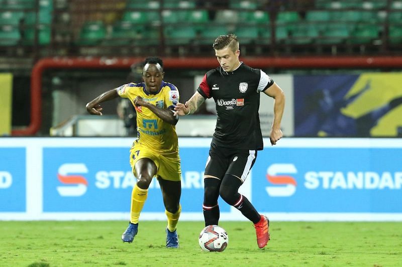 North East United were forced to sit back and absorb pressure (Photo: ISL)