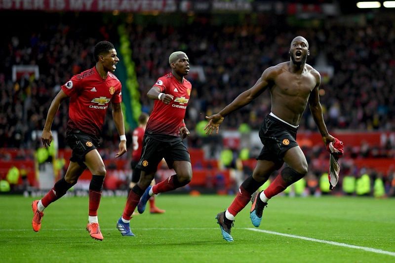 Romelu Lukaku scored twice as Man United beat Southampton 3-2