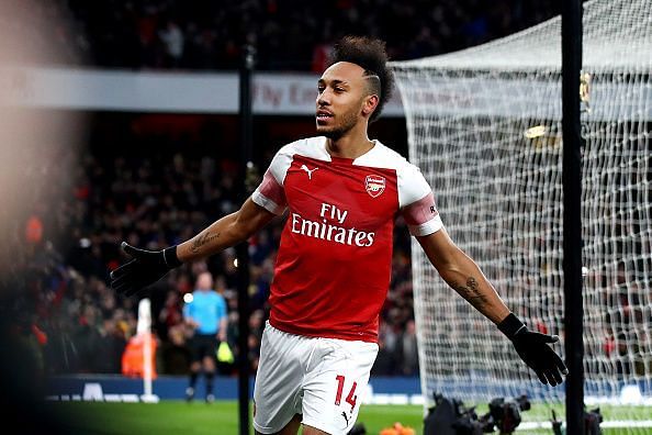 Aubameyang made sure he scored this time from the spot