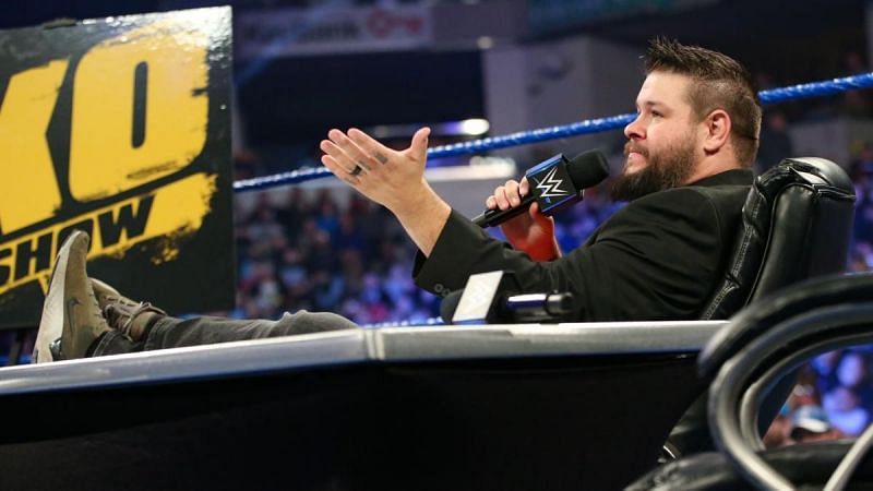 From challenging for WWE Championship to being back as the host of the Kevin Owens show in just two weeks is quite a fall