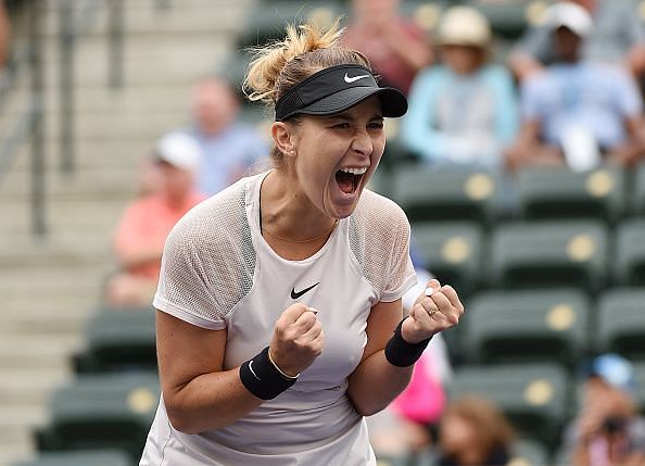 Belinda Bencic wins her seventh straight match to move on at the BNP Paribas Open