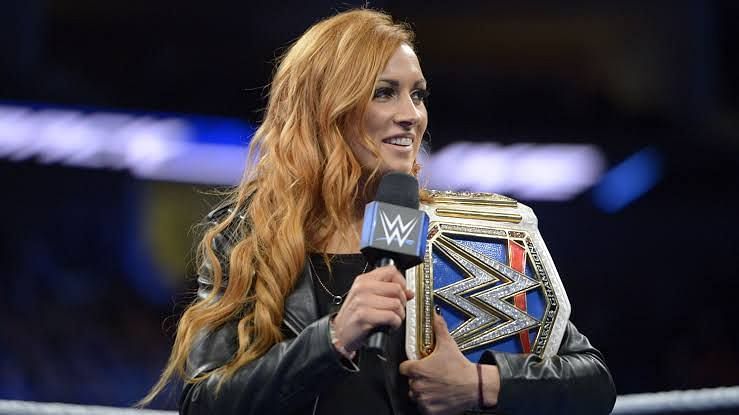 Becky Lynch as the Smackdown Women&#039;s Champion