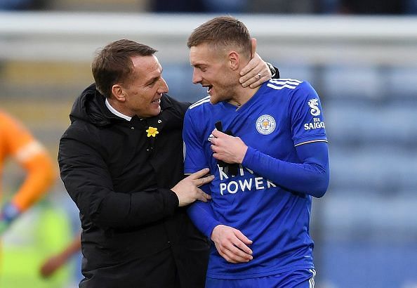 Vardy is getting along well with new manager Brendan Rodgers.