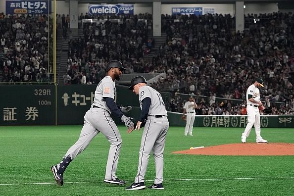 The Major League season started on Wednesday when Seattle played Oakland in Tokyo