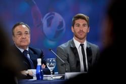 Twitter reacts to Sergio Ramos’ alleged dressing-room bust-up with Florentino Perez