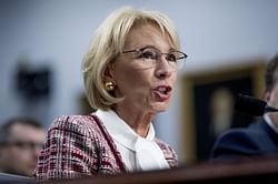 The Latest: DeVos defends cutting Special Olympics funding
