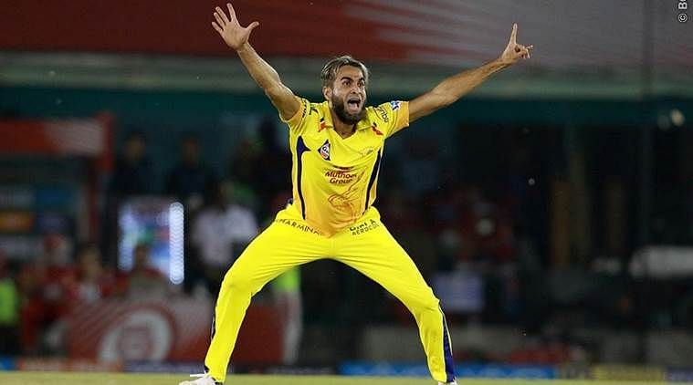 Imran Tahir - Quite fresh from bowling a Super Over