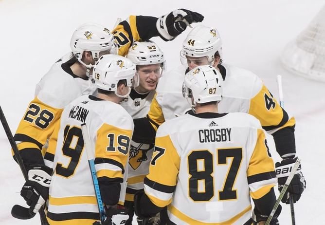 Guentzel, Crosby power Penguins past Canadiens 5-1