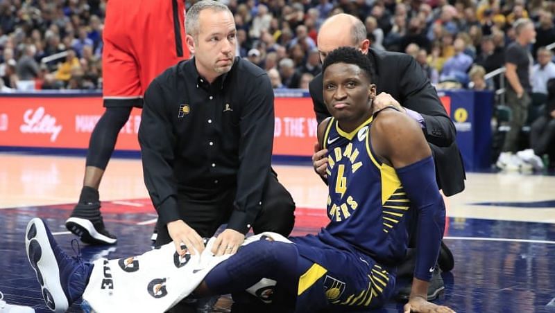 Victor Oladipo underwent surgery for a ruptured quad tendon.