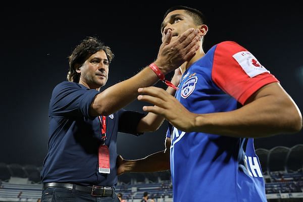 Carles Cuadrat (left), who served as Albert Roca&#039;s assistant, has brought his flavour to Bengaluru FC