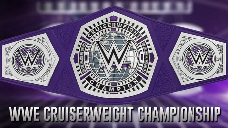 The WWE Cruiserweight Championship belt