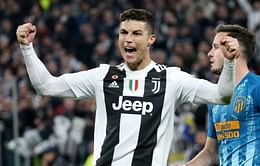 Cristiano Ronaldo reacts to sensational his hat-trick against Atletico Madrid in Champions League