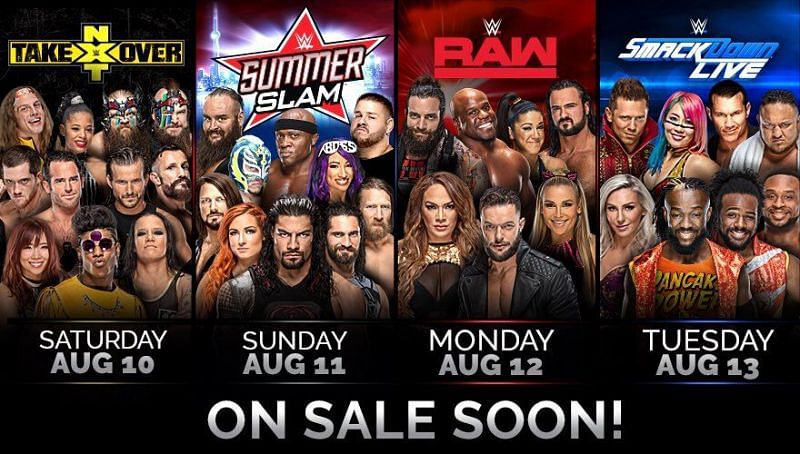 SummerSlam is going to be missing some of WWE&#039;s top stars
