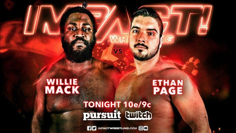 All Ego Ethan Page looked for a much-needed win against the red hot Willie Mack