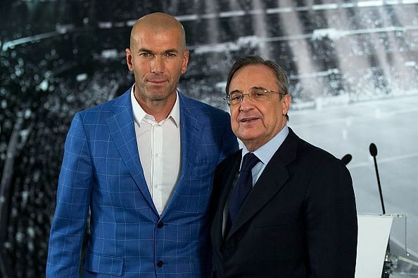 Zinedine Zidane and Florentino Perez