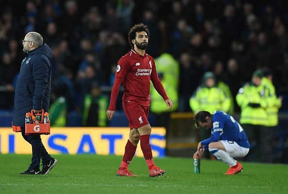 Everton FC v Liverpool FC - Salah cuts a sorry figure after a dismal performance