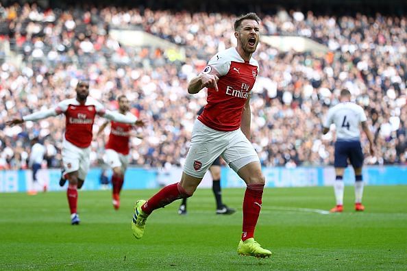 Aaron Ramsey opened the scoring for Arsenal