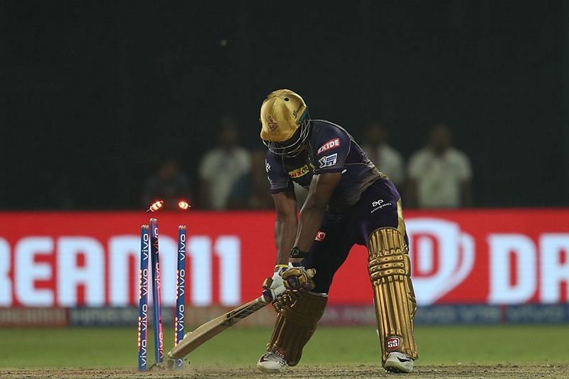 Rabada bowled Russell off the third ball of the super over (Picture Credits: iplt20.com)
