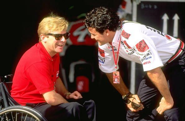 Wayne Rainey (L) and Daryl Beattie