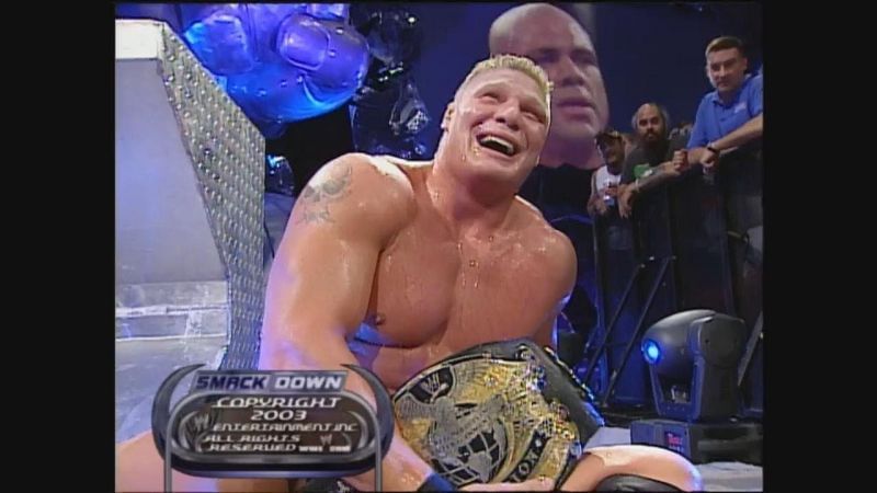 Image result for kurt angle vs brock lesnar smackdown ironman match