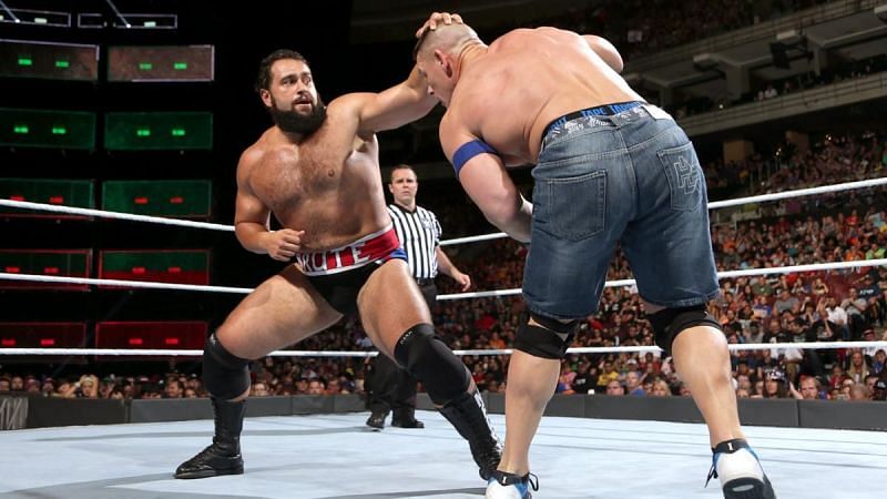 Rusev (left) with another set of classic tweets