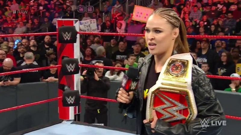 Ronda Rousey didn&#039;t interfere last night to help Becky Lynch