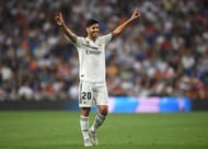 Marco Asensio celebrating a victory against RCD Espanyol