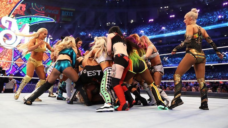 The first WrestleMania women&#039;s battle occurred last year.