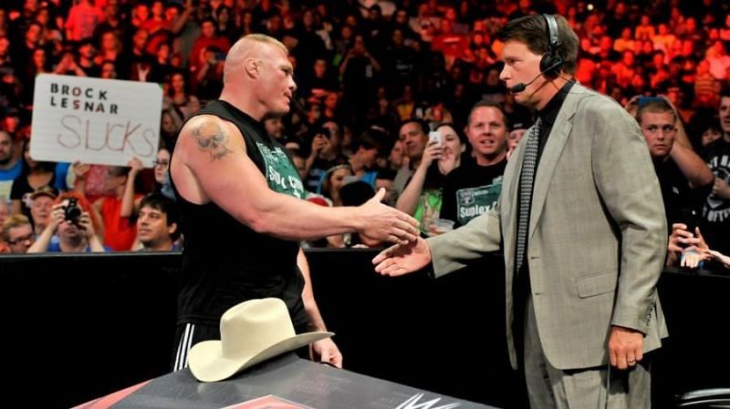 Brock Lesnar is friends with and respects JBL