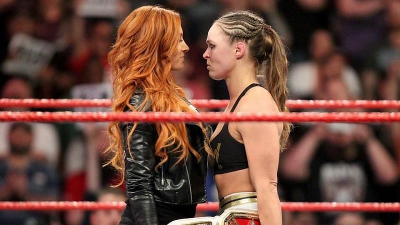 Things got personal on social media between Ronda Rousey and Becky Lynch.
