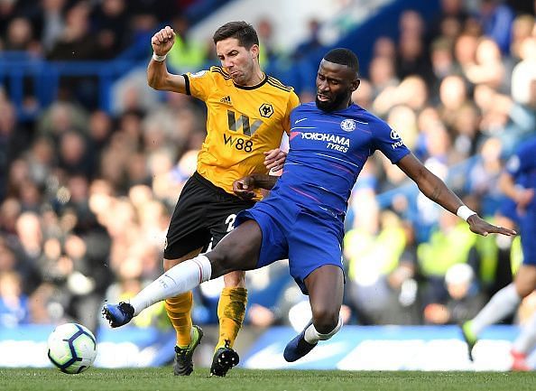 Rudiger has a passing accuracy of 91% this season
