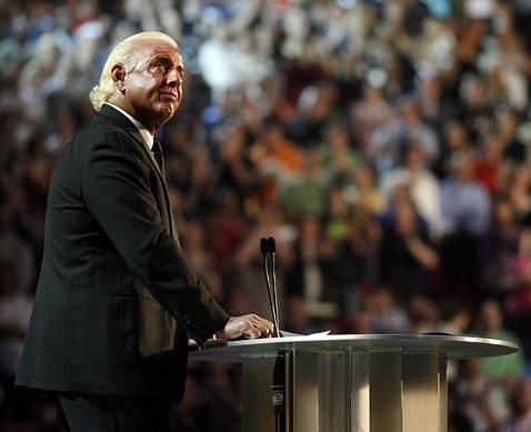 Ric was an emotional mess during his induction in 2008