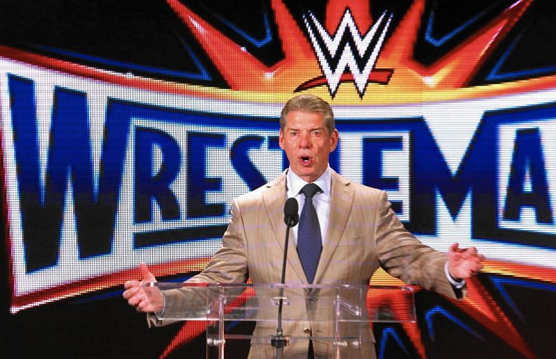 Image result for vince mcmahon wrestlemania press conference