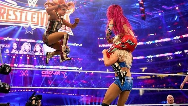 Charlotte Flair vs. Sasha Banks vs. Becky Lynch at Wrestlemania 32