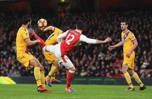 Arsenal v Crystal Palace - Premier League - The Puskas winning goal